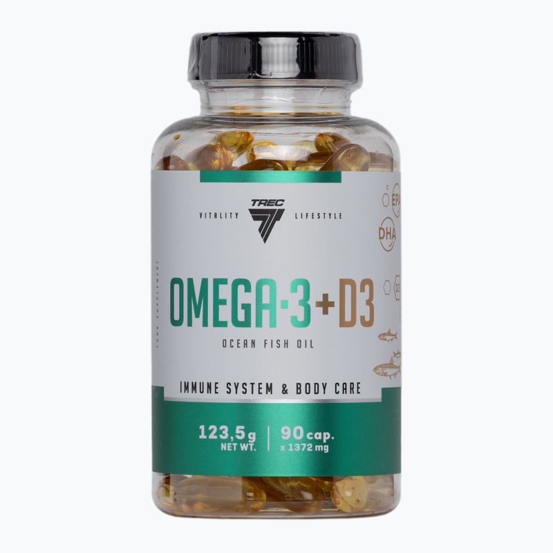 Omega 3 + D3 Trec acizi grași 90 capsule TRE/930
