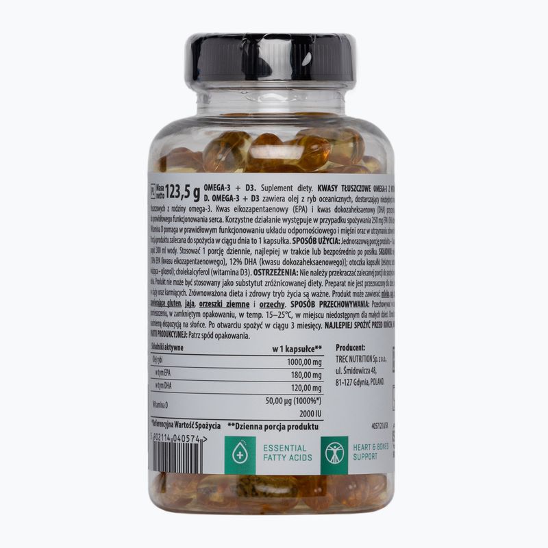 Omega 3 + D3 Trec acizi grași 90 capsule TRE/930 2