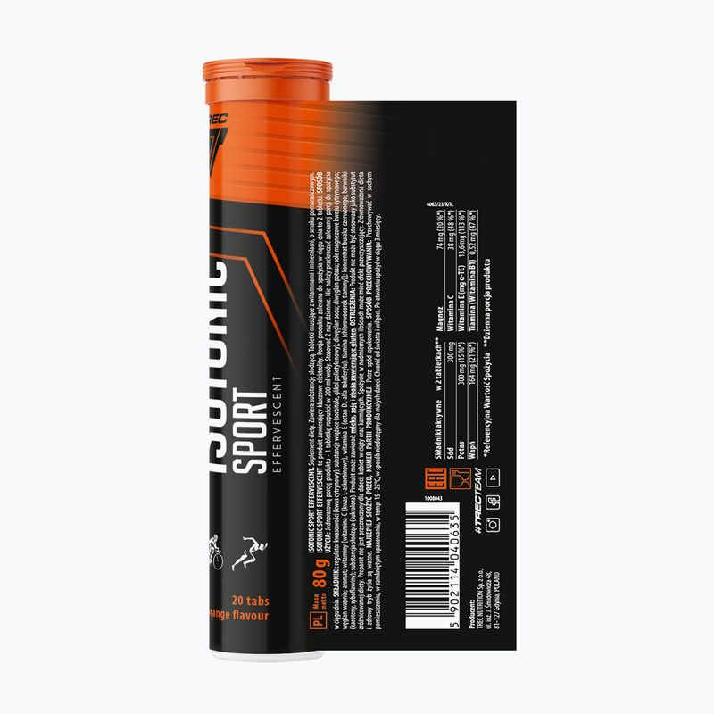 Tablete izotonice Trec Isotonic Sport Effervescent 20 tablete portocală 2