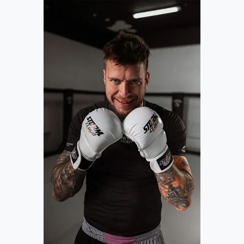 Mănuși de grappling StormCloud Hurricane white/black 5
