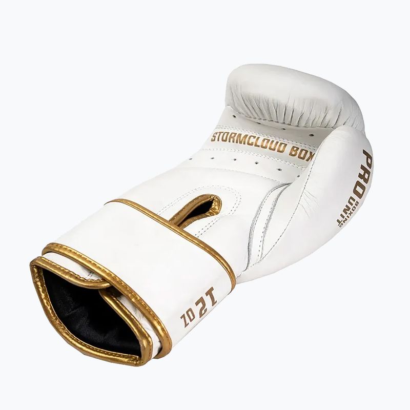 Mănuși de box StormCloud Boxing Pro white/gold 4