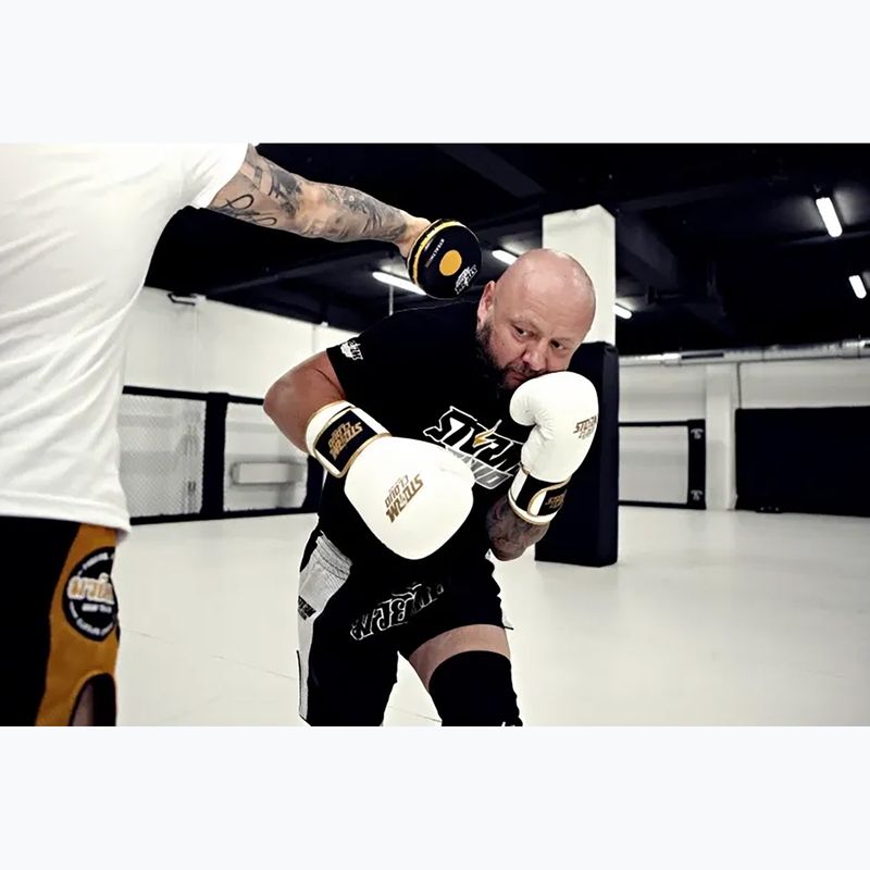 Mănuși de box StormCloud Boxing Pro white/gold 9