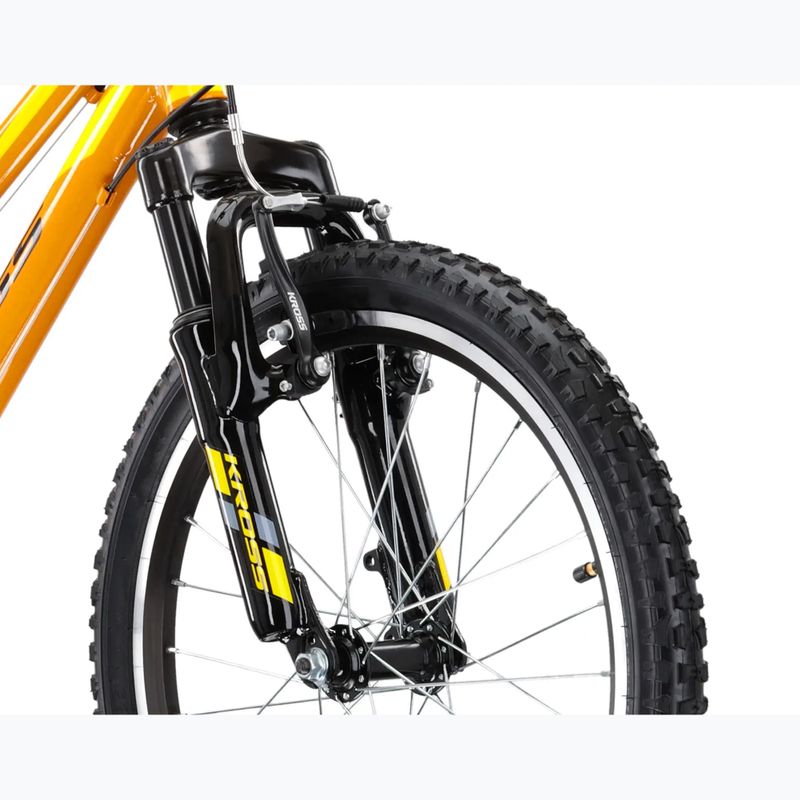 Bicicletă pentru copii KROSS Level Mini 2.0 yellow/black/gloss 5