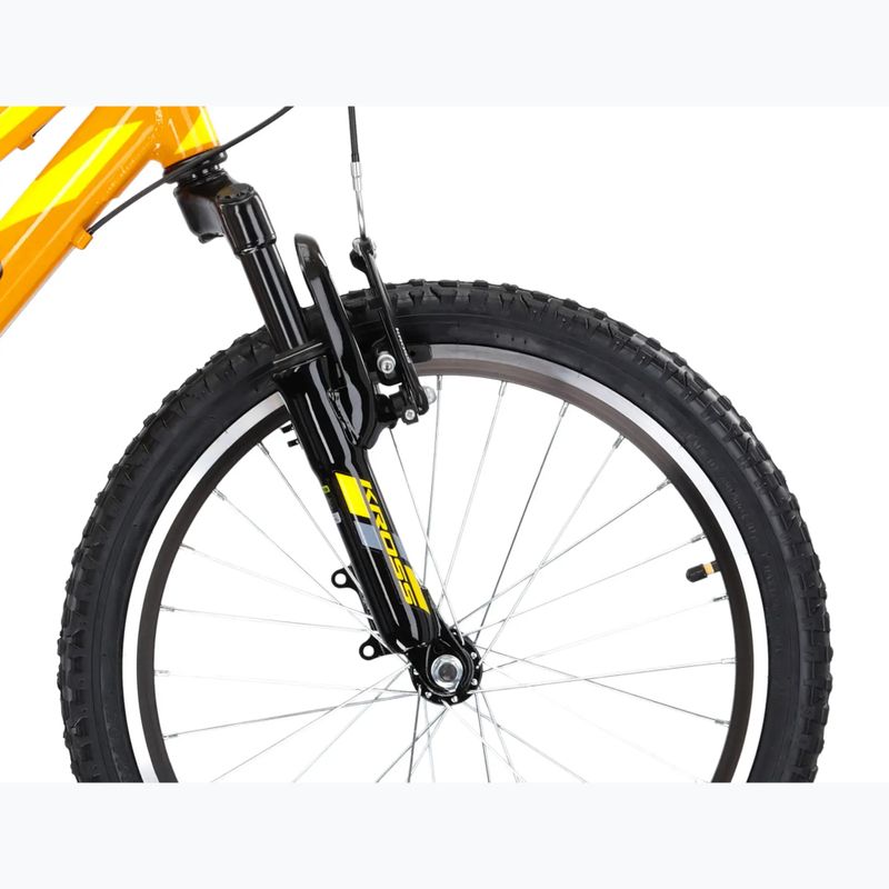 Bicicletă pentru copii KROSS Level Mini 2.0 yellow/black/gloss 6