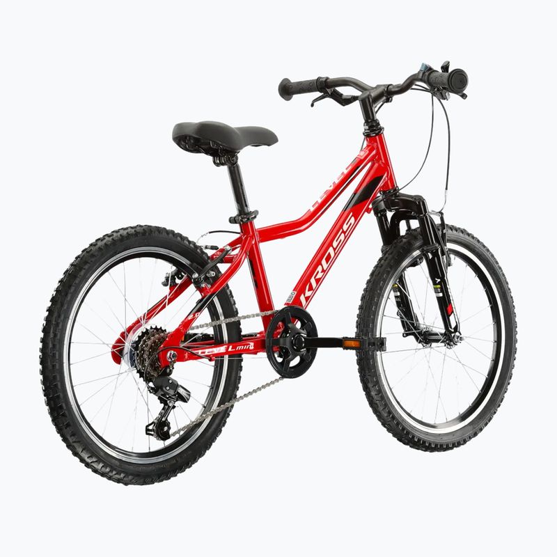 Bicicletă pentru copii KROSS Level Mini 2.0 red/black/gloss 3