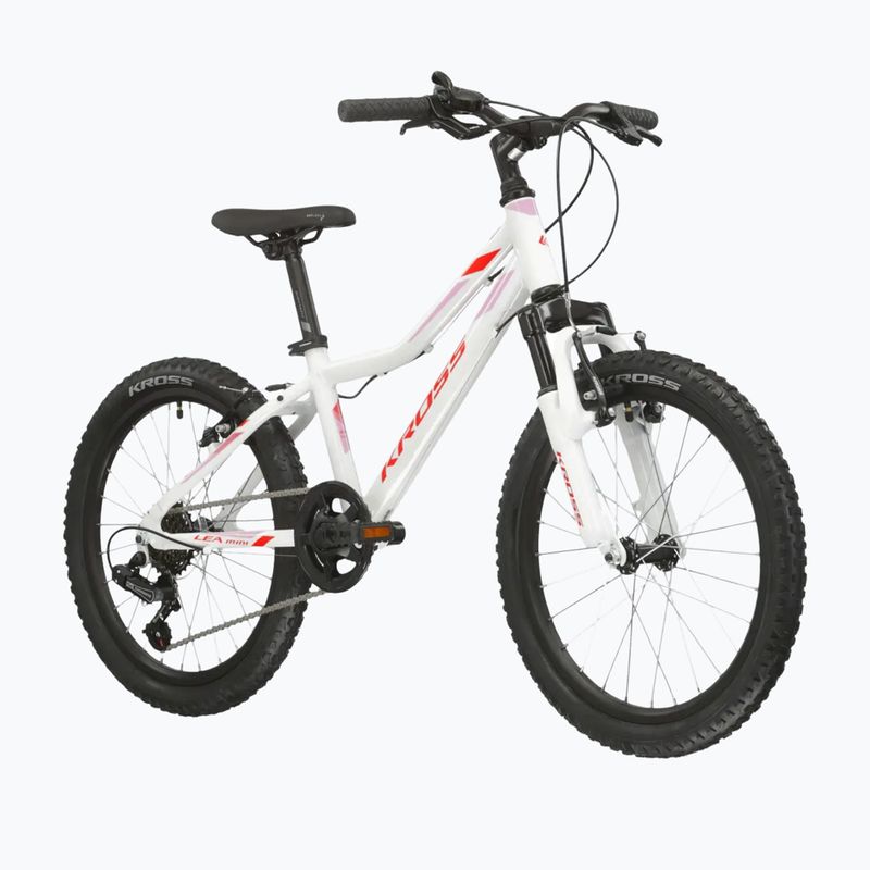 Bicicletă pentru copii KROSS Lea Mini 2.0 white/red/gloss 2