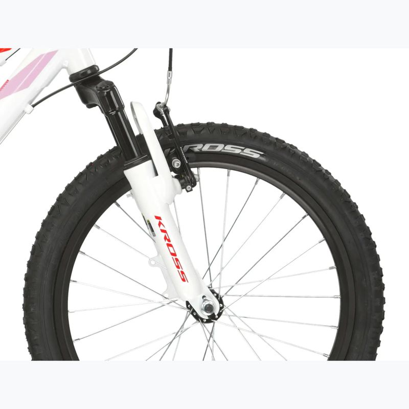 Bicicletă pentru copii KROSS Lea Mini 2.0 white/red/gloss 6