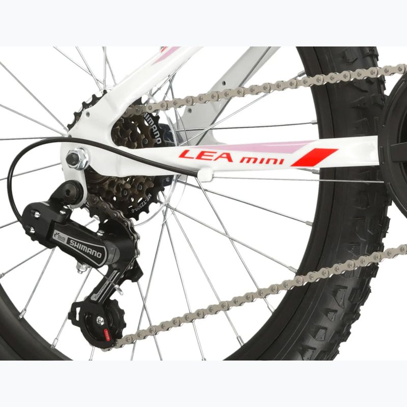 Bicicletă pentru copii KROSS Lea Mini 2.0 white/red/gloss 7