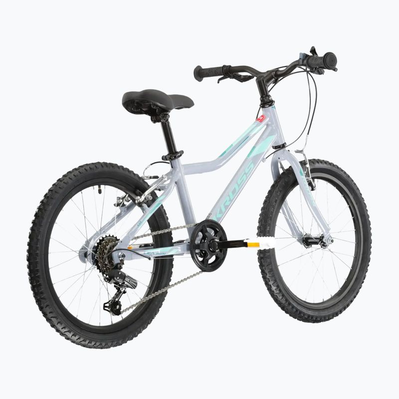 Bicicletă pentru copii KROSS Lea Mini 1.0 grey/mint/gloss 3