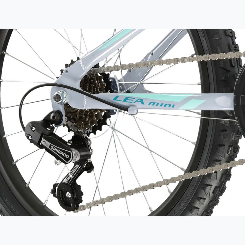 Bicicletă pentru copii KROSS Lea Mini 1.0 grey/mint/gloss 7