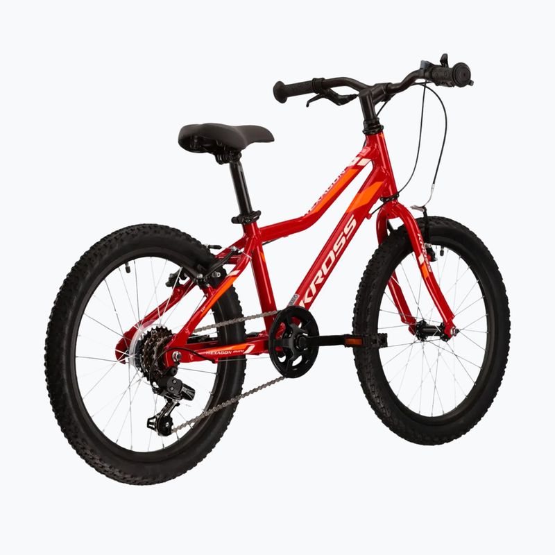 Bicicletă pentru copii KROSS Hexagon Mini 1.0 red/white/gloss 3