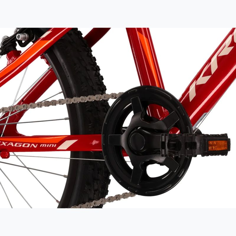 Bicicletă pentru copii KROSS Hexagon Mini 1.0 red/white/gloss 7