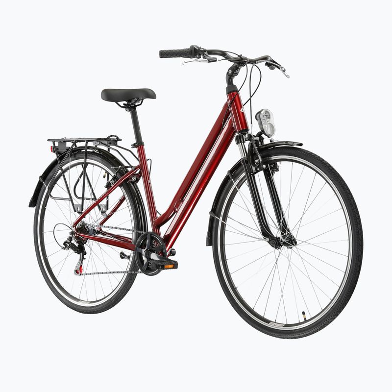 Bicicletă de oraș KROSS Sentio 1.0 ruby/grey/gloss 2