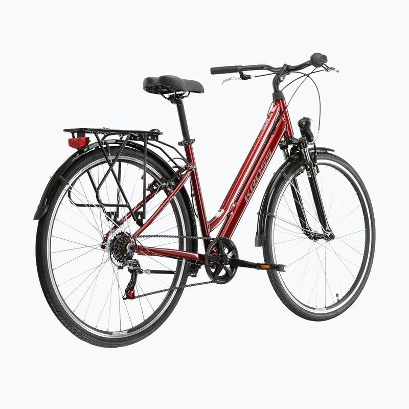 Bicicletă de oraș KROSS Sentio 1.0 ruby/grey/gloss 3