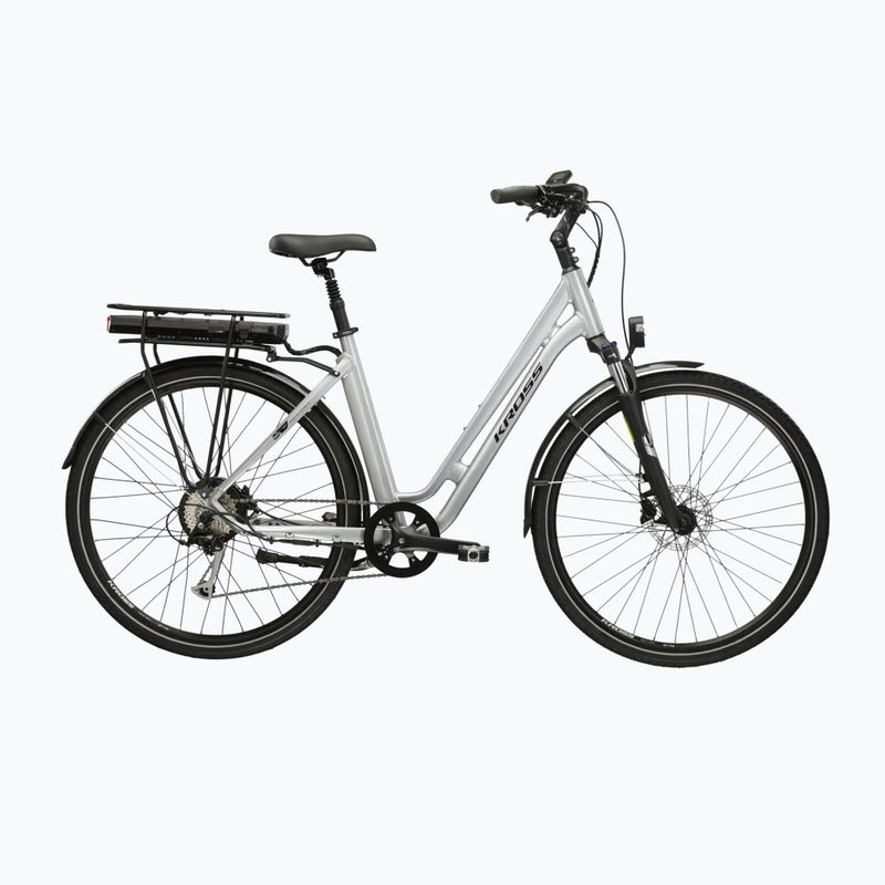 Bicicletă electrică KROSS Sentio Hybrid 2.0 el. 504 Wh silver/black/gloss