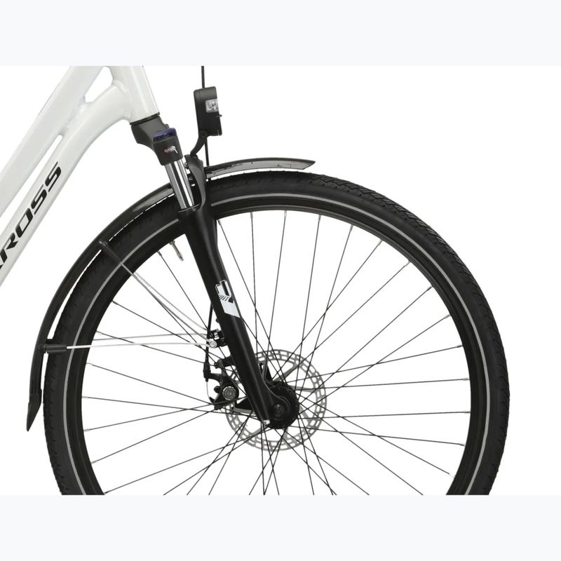 Bicicletă electrică KROSS Sentio Hybrid 1.0 el. 504 Wh pearl/black/gloss 7