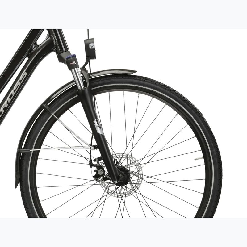 Bicicletă electrică KROSS Sentio Hybrid 1.0 el. 504 Wh black/silver/gloss 7