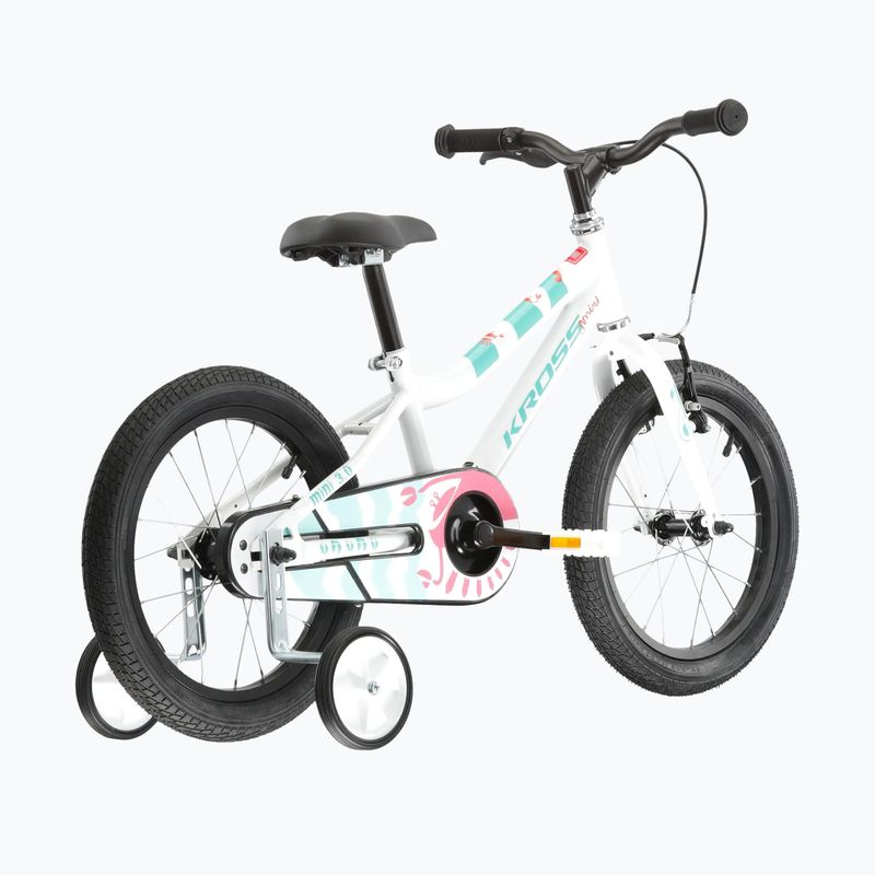 Bicicletă pentru copii KROSS Mini 3.0 white/mint/gloss 3
