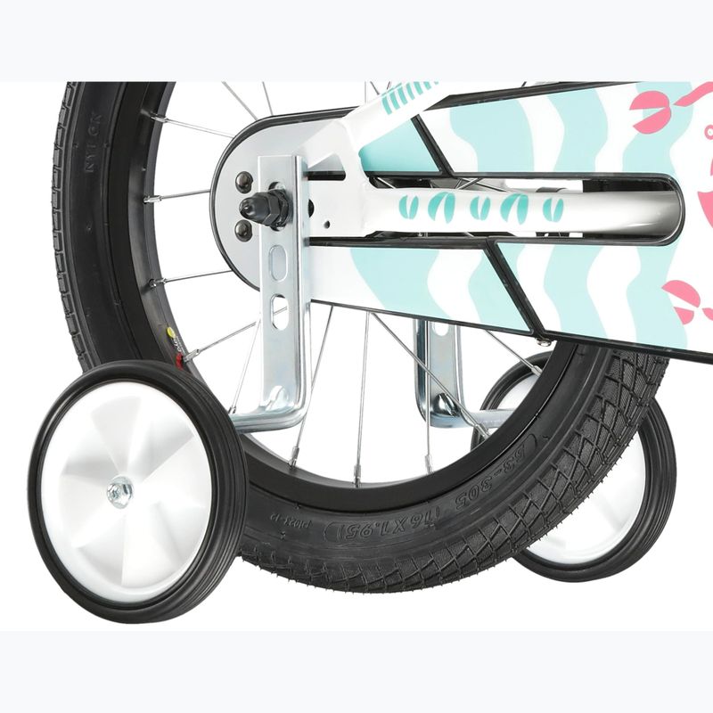 Bicicletă pentru copii KROSS Mini 3.0 white/mint/gloss 7