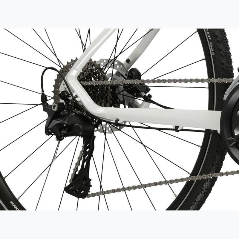 Bicicletă cross pentru femei KROSS Evado 7.0 In white/turquoise/gloss 8