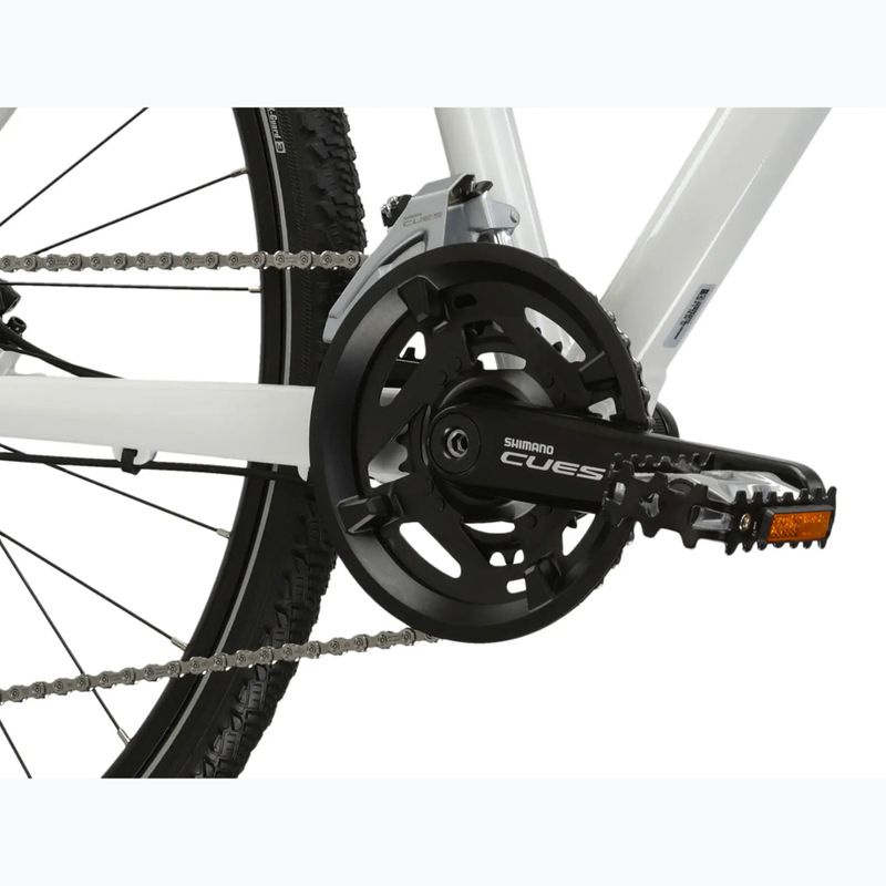 Bicicletă cross pentru femei KROSS Evado 7.0 In white/turquoise/gloss 9