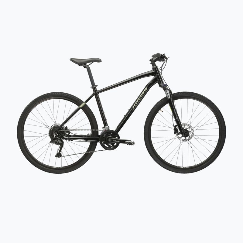 Bicicletă cross KROSS Evado 5.0 black/green/gloss