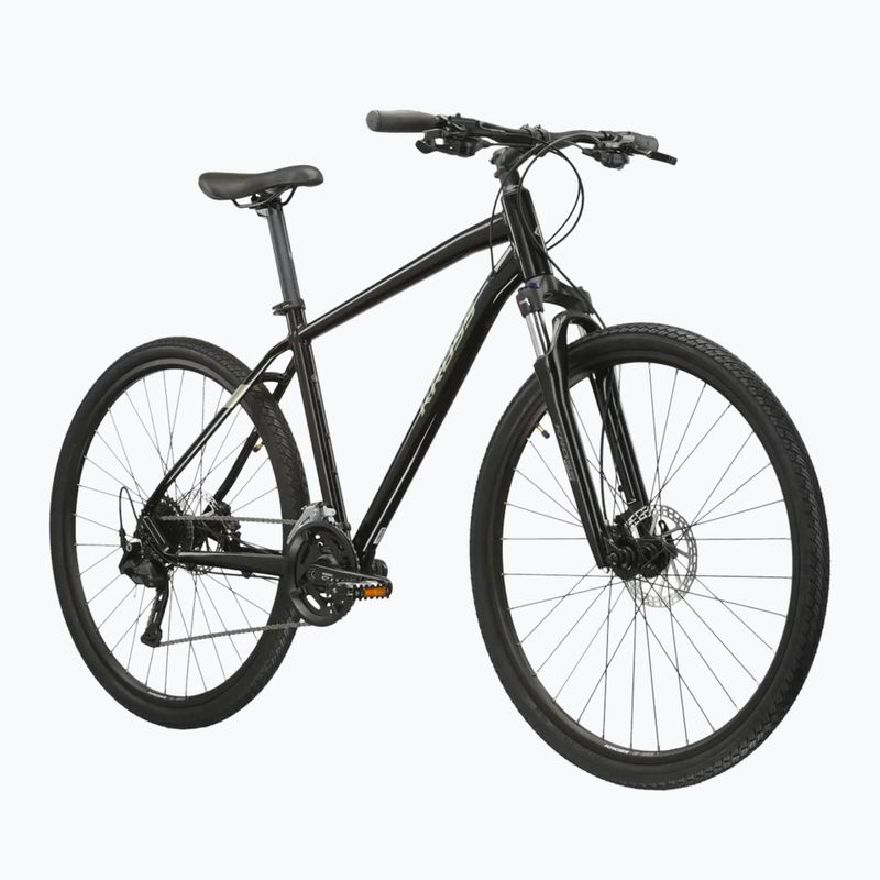 Bicicletă cross KROSS Evado 5.0 black/green/gloss 2