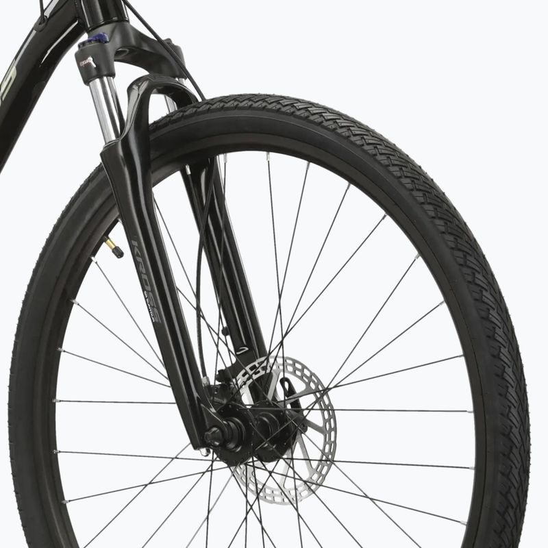 Bicicletă cross KROSS Evado 5.0 black/green/gloss 5