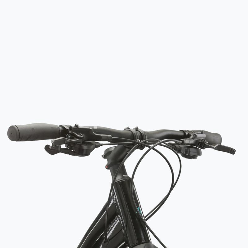 Bicicletă cross pentru femei KROSS Evado 5.0 In black/turquoise/gloss 4