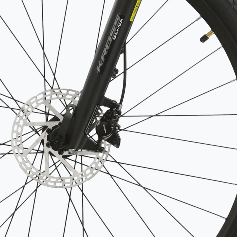 Bicicletă cross pentru femei KROSS Evado 5.0 In black/turquoise/gloss 7