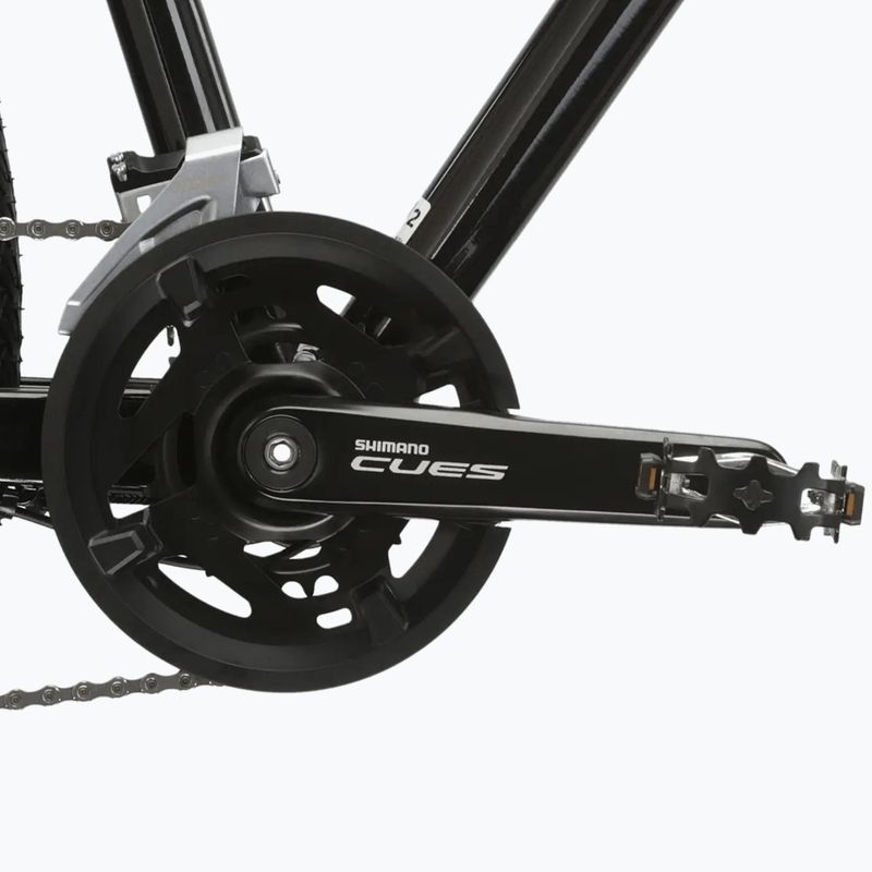 Bicicletă cross pentru femei KROSS Evado 5.0 In black/turquoise/gloss 8