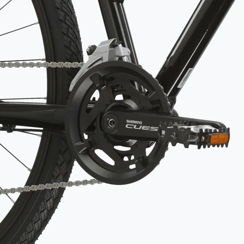 Bicicletă cross pentru femei KROSS Evado 5.0 In black/turquoise/gloss 9