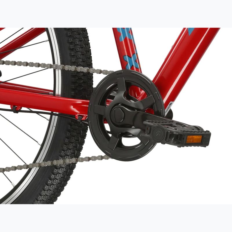 Bicicletă pentru copii KROSS Level Jr 1.0 red/teal/gloss 8