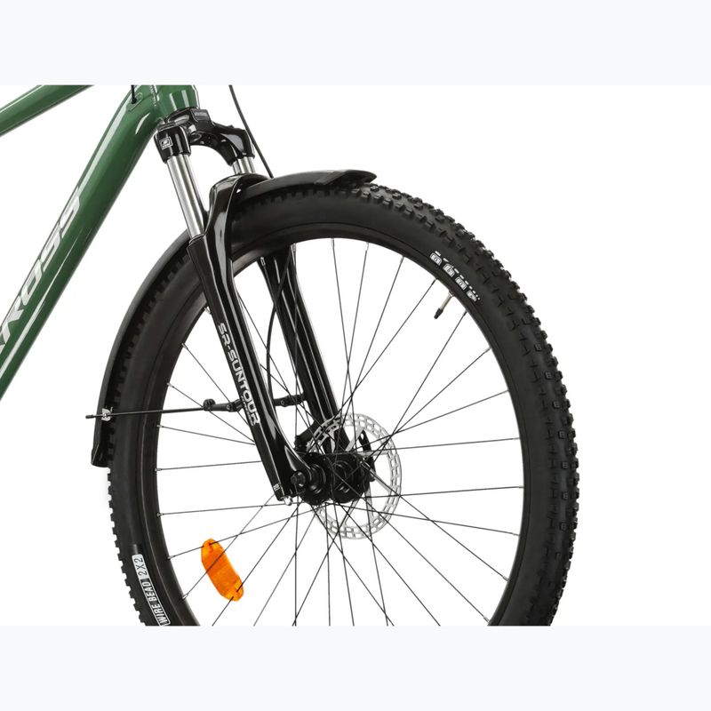 Bicicletă de munte KROSS Hexagon 4.0 EQ 27,5" green/silver/gloss 5