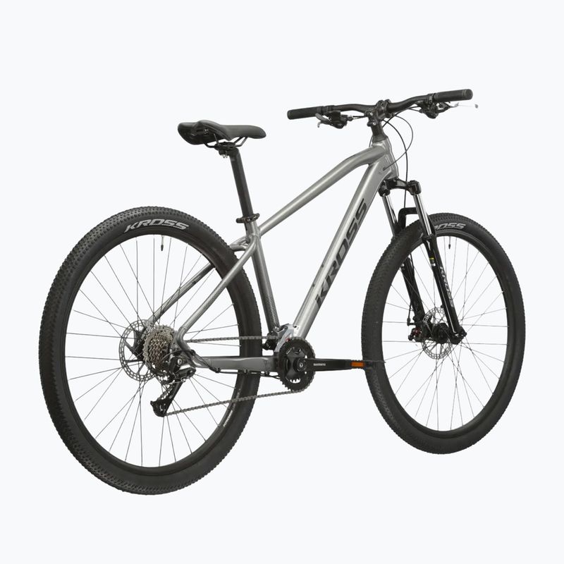 Bicicletă de munte KROSS Hexagon 3.0 27,5" 2024 grey/navy/gloss 3
