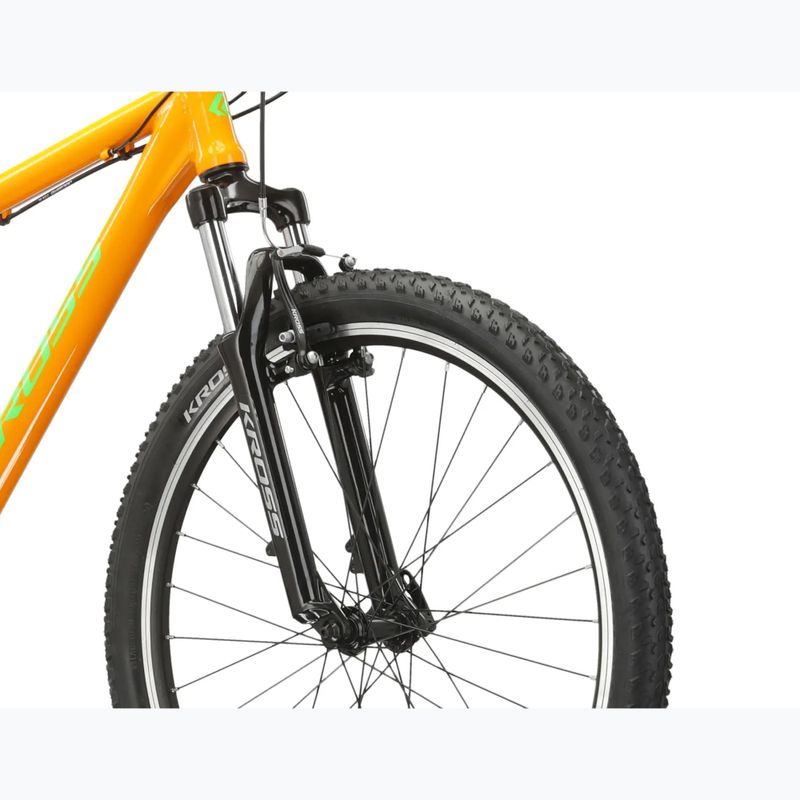 Bicicletă de munte KROSS Hexagon 1.0 26" orange/green/gloss 5
