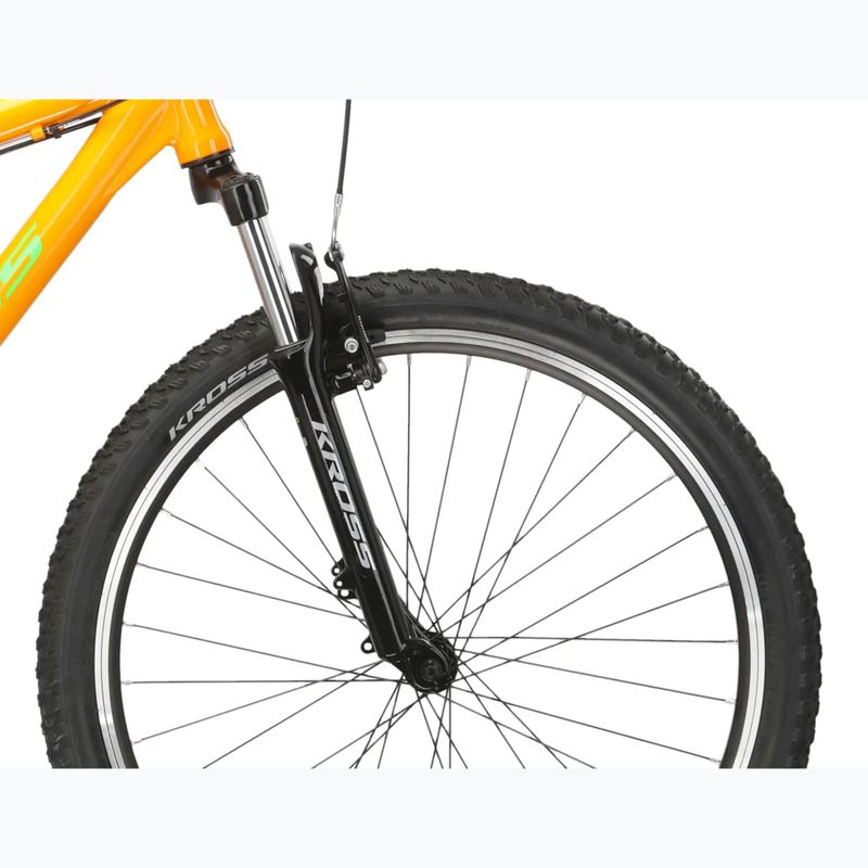 Bicicletă de munte KROSS Hexagon 1.0 26" orange/green/gloss 6