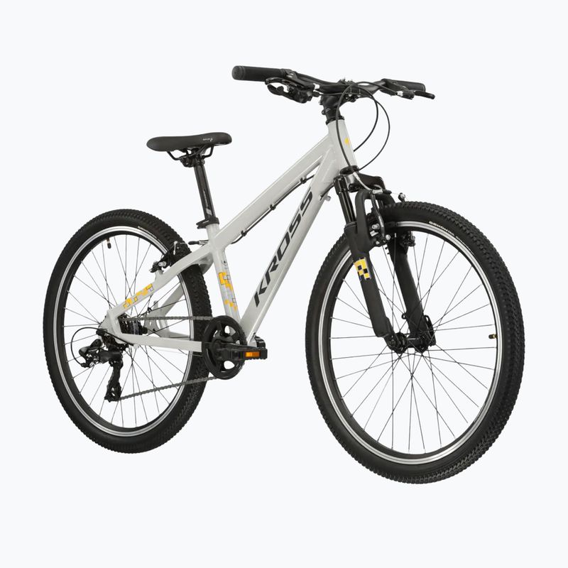 Bicicletă pentru copii KROSS Dust Jr 1.0 grey/black/gloss 2