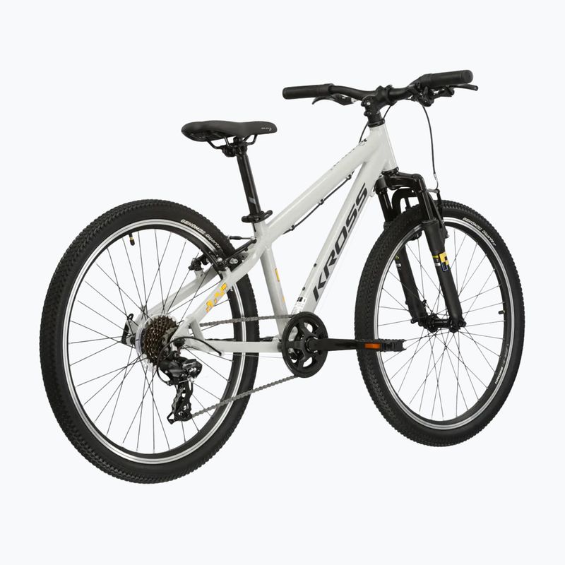 Bicicletă pentru copii KROSS Dust Jr 1.0 grey/black/gloss 3