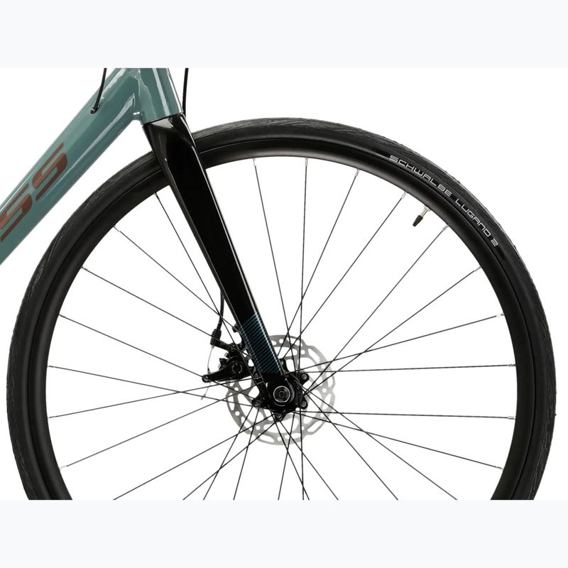 Bicicletă de șosea KROSS Vento 4.0 Green/Burgundy/Gloss 8