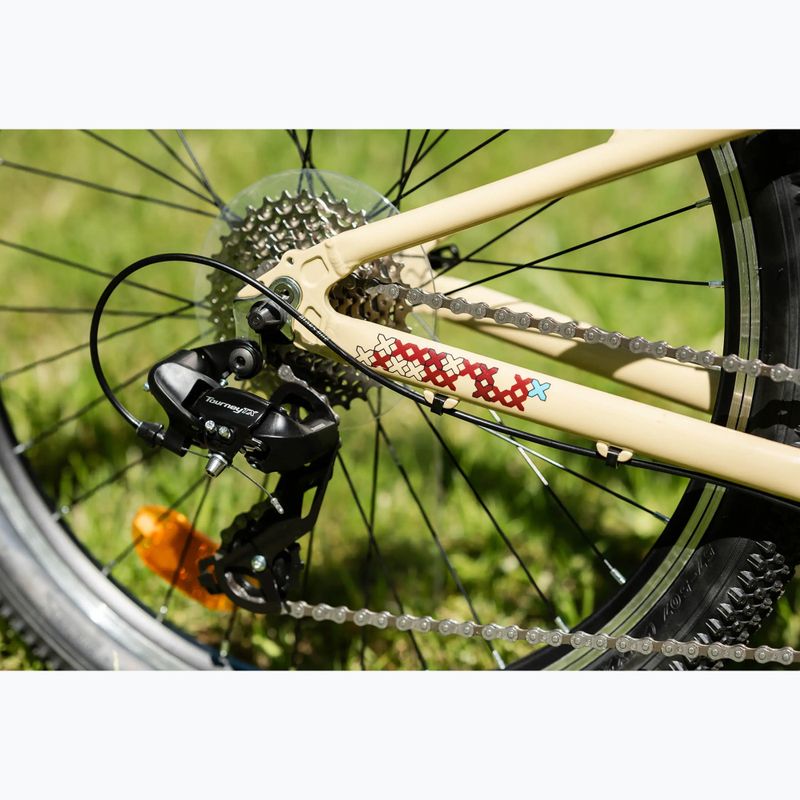 Bicicletă pentru copii KROSS Level Jr 1.0 beige/red/gloss 13