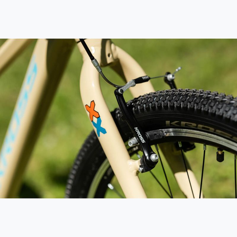 Bicicletă pentru copii KROSS Level Jr 1.0 beige/red/gloss 14