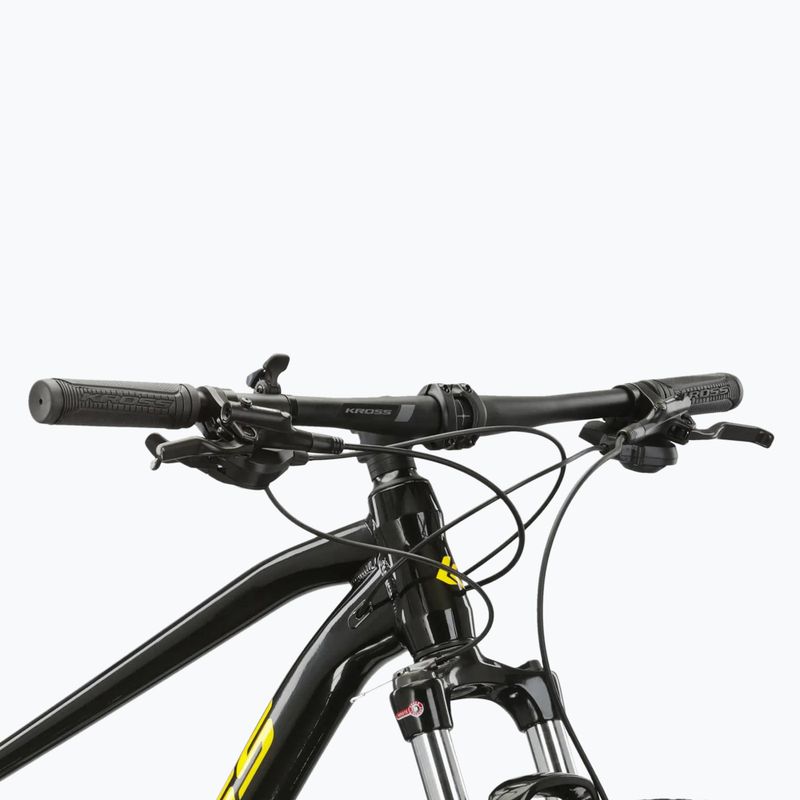 Bicicletă de munte KROSS Level 2.0 black/yellow/gloss 4