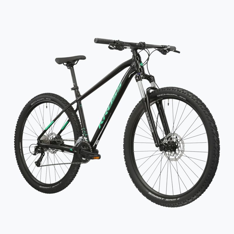 Bicicletă de munte KROSS Level 1.0 black/green/gloss 2