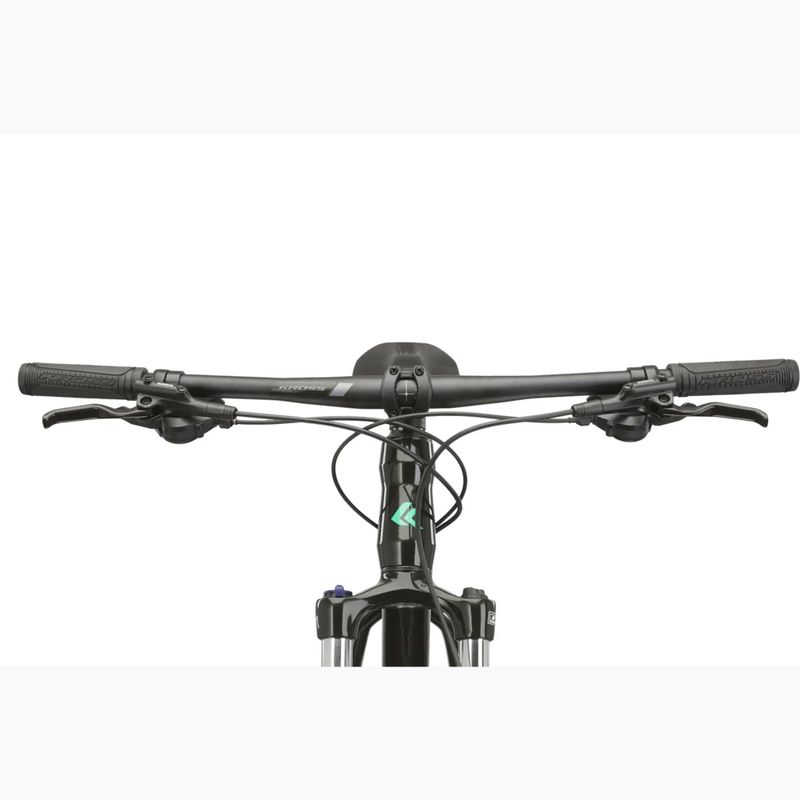 Bicicletă de munte KROSS Level 1.0 black/green/gloss 5