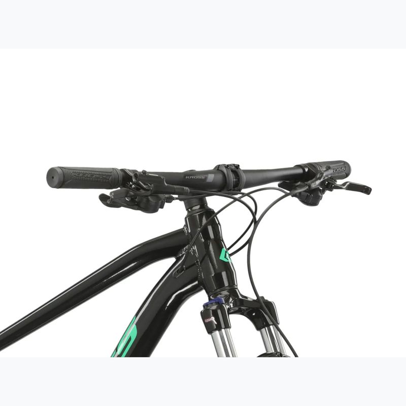 Bicicletă de munte KROSS Level 1.0 black/green/gloss 6