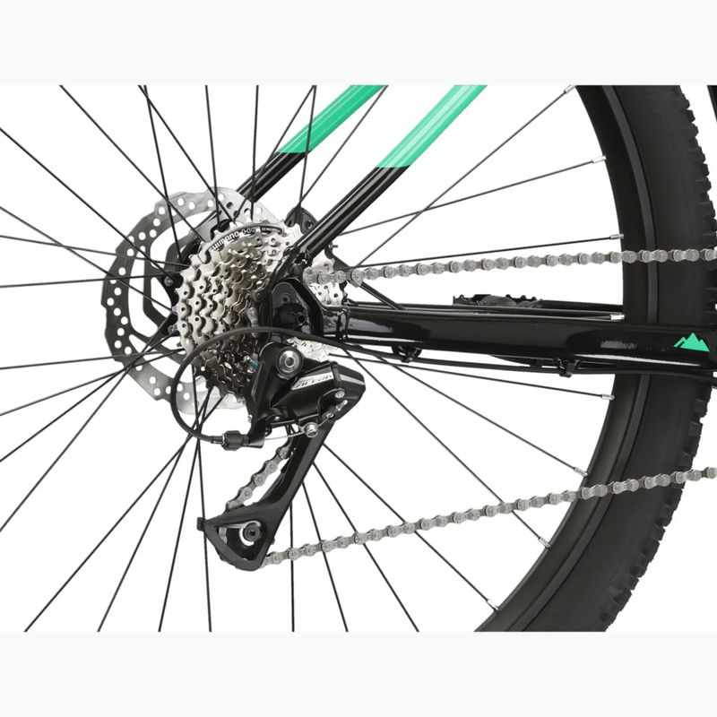 Bicicletă de munte KROSS Level 1.0 black/green/gloss 11