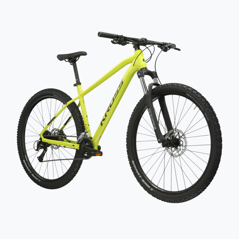 Bicicletă de munte KROSS Level 1.0 lime/black/matte 2