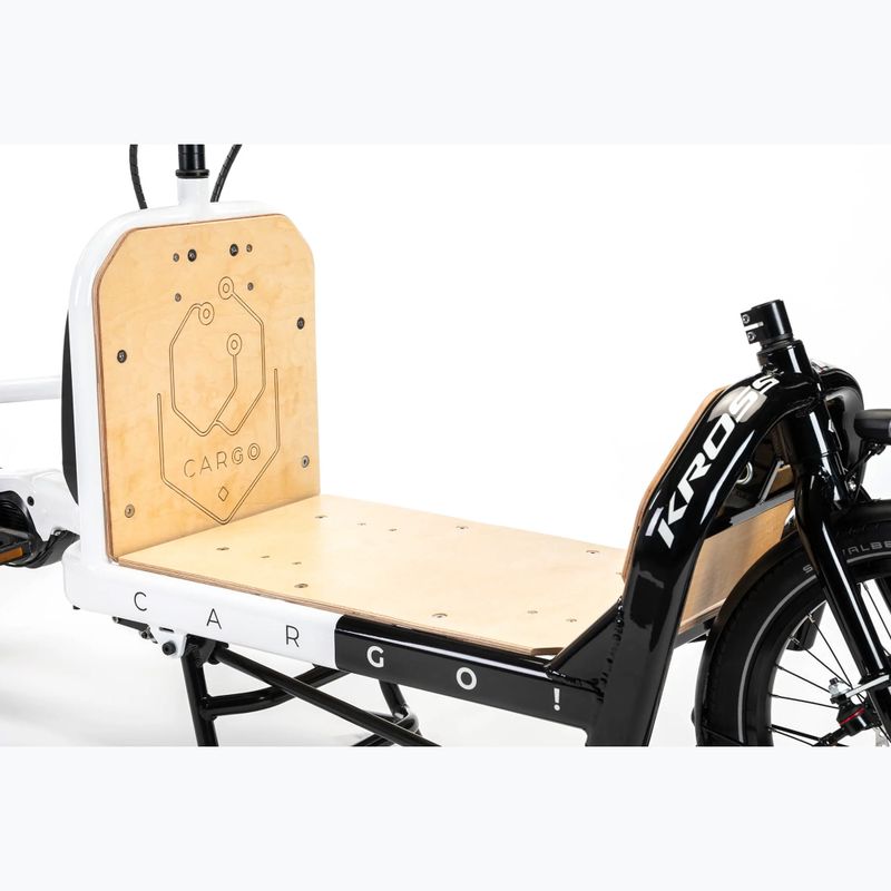 Bicicletă electrică KROSS E-Cargo Space Platform el. white/black/gloss 7