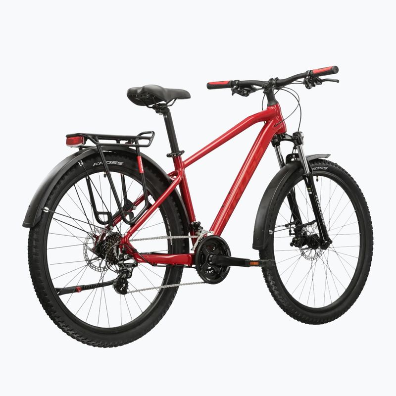 Bicicletă de munte KROSS Hexagon 2.0 EQ 27,5" red/burgundy/gloss 3